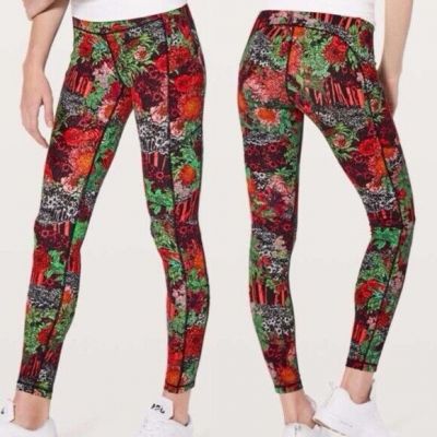 Lululemon Wunder Under Hi-Rise Leggings Floral Small new without tags